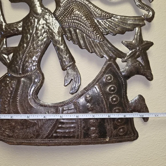 Haitian Star Angel Celestial Metal Wall Art Decor - Picture 5 of 5